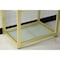 Fauceture VSP3122B7 31-Inch x 22-Inch Steel Console Sink Base with Glass Shelf, Brushed Brass VSP3122B7 - alternate 2